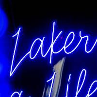 Laker for a Lifetime neon sign